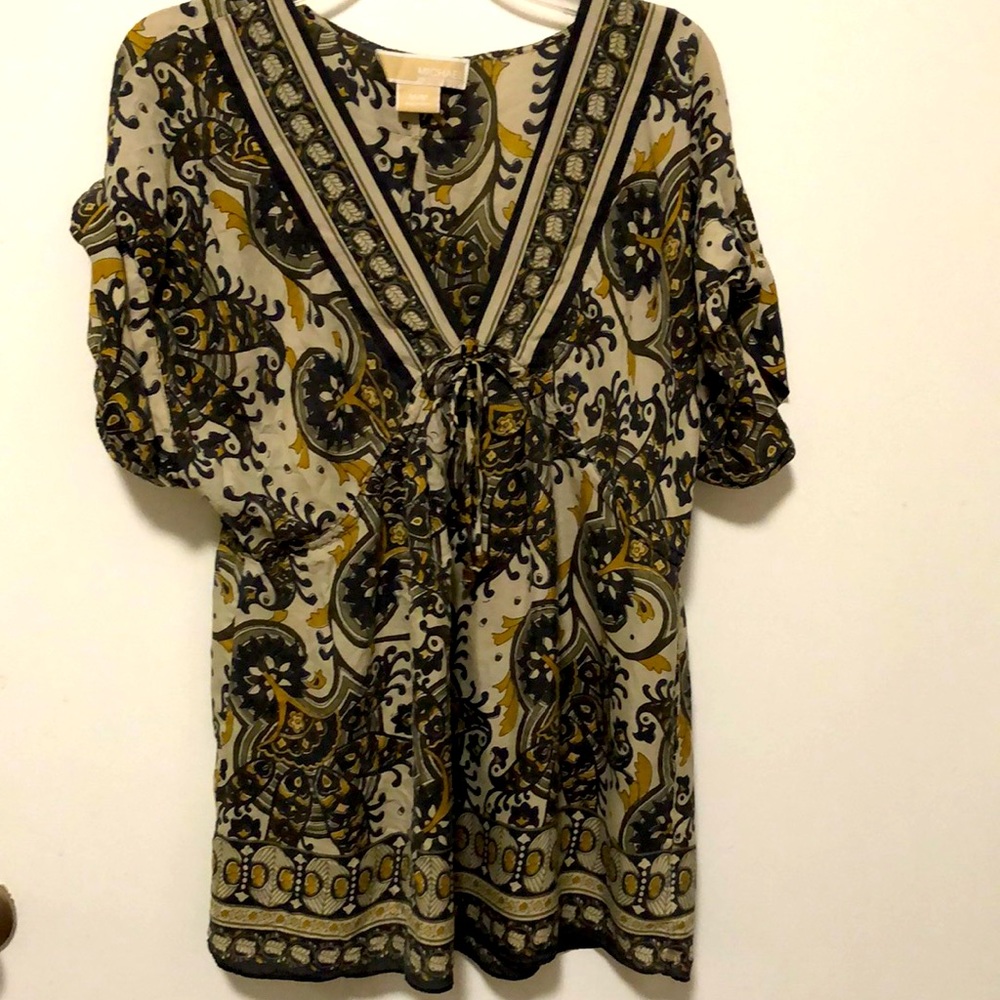 Michael Kors Top SZ M 100% Silk